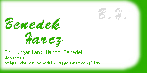 benedek harcz business card